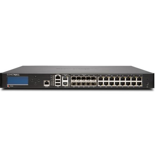 SonicWall  NSA 9250 Network Security/Firewall Appliance18 Port1000Base-T, 10GBase-X, 10GBase-TGigabit EthernetDES, 3DES, AES (128… 01-SSC-3219