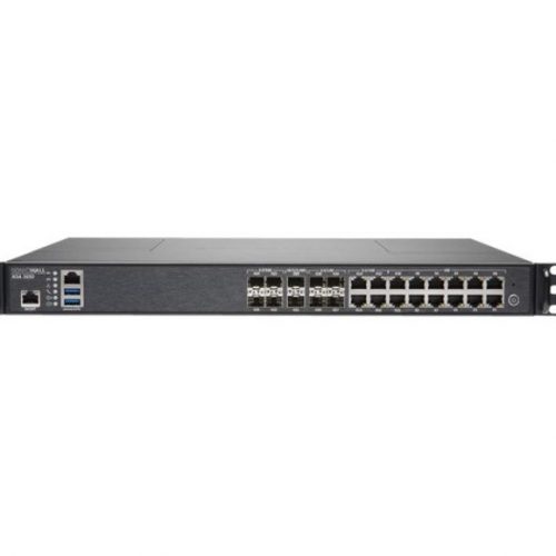 SonicWall  NSA 3650 Network Security/Firewall Appliance16 Port1000Base-T, 10GBase-XGigabit EthernetDES, 3DES, AES (128-bit), AES… 01-SSC-4082