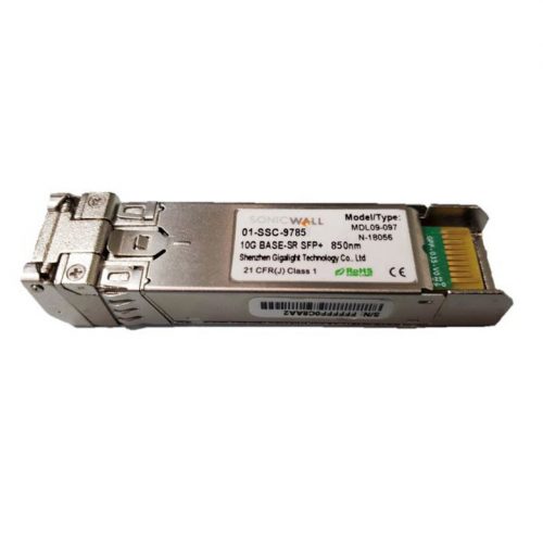 SonicWall  10GB-SR SFP+ Short Reach Fiber Module Multi-Mode No Cable1 x 10GBase-SR Network10 01-SSC-9785