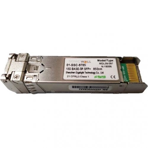 SonicWall  10GB-SR SFP+ Short Reach Fiber Module Multi-Mode No Cable1 x 10GBase-SR Network10 01-SSC-9785