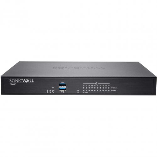 SonicWall  TZ600P Network Security/Firewall Appliance10 Port10/100/1000Base-TGigabit EthernetDES, 3DES, MD5, SHA-1, AES (128-bit)… 02-SSC-0594