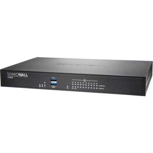SonicWall  TZ600P Network Security/Firewall Appliance10 Port10/100/1000Base-TGigabit EthernetDES, 3DES, MD5, SHA-1, AES (128-bit)… 02-SSC-0600