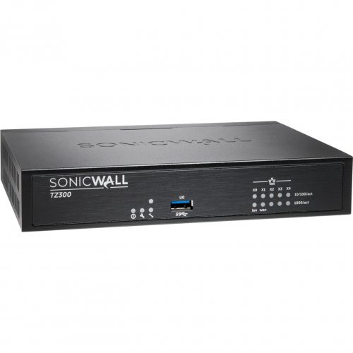 SonicWall  TZ300P Network Security/Firewall Appliance5 Port10/100/1000Base-TGigabit EthernetDES, 3DES, MD5, SHA-1, AES (128-bit),… 02-SSC-0602