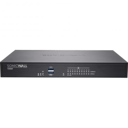 SonicWall  TZ600P Network Security/Firewall Appliance10 Port10/100/1000Base-TGigabit EthernetDES, 3DES, MD5, SHA-1, AES (128-bit)… 02-SSC-0991