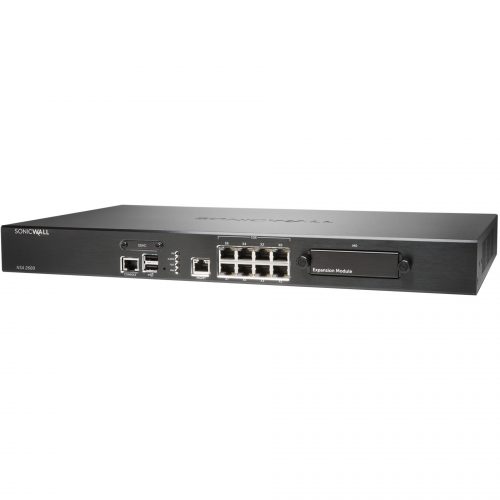 SonicWall  NSA 2600 Network Security/Firewall Appliance8 Port10/100/1000Base-TGigabit EthernetDES, 3DES, AES (128-bit), AES (192-… 02-SSC-1050