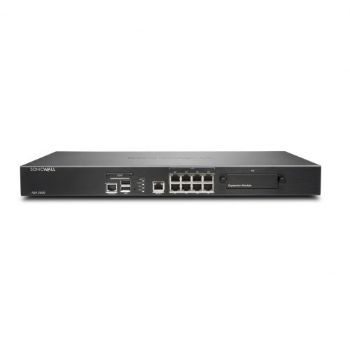 SonicWall  NSA 2600 Network Security/Firewall Appliance8 Port10/100/1000Base-TGigabit EthernetDES, 3DES, AES (128-bit), AES (192-… 02-SSC-1050