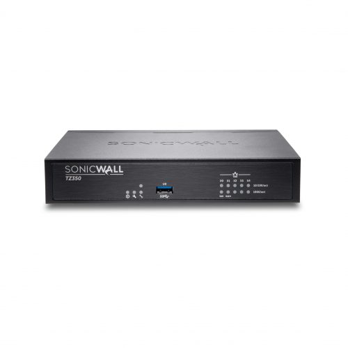 SonicWall  TZ350 with 1-year TotalSecure Advanced Edition5 Port10/100/1000Base-TGigabit EthernetDES, 3DES, AES (128-bit), AES (19… 02-SSC-1843