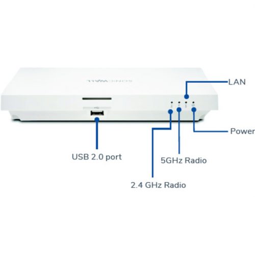 SonicWall  SonicWave 231c IEEE 802.11ac 1.24 Gbit/s Wireless Access Point2.40 GHz, 5 GHzMIMO Technology1 x Network (RJ-45)Ceiling… 02-SSC-2096