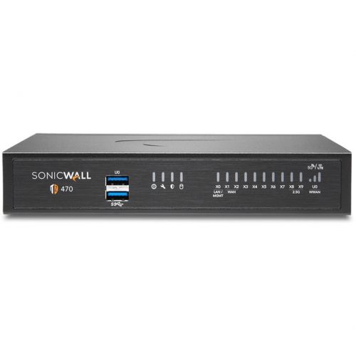 SonicWall  TZ470 Firewall – 8 Port 2.5 Gigabit Ethernet
