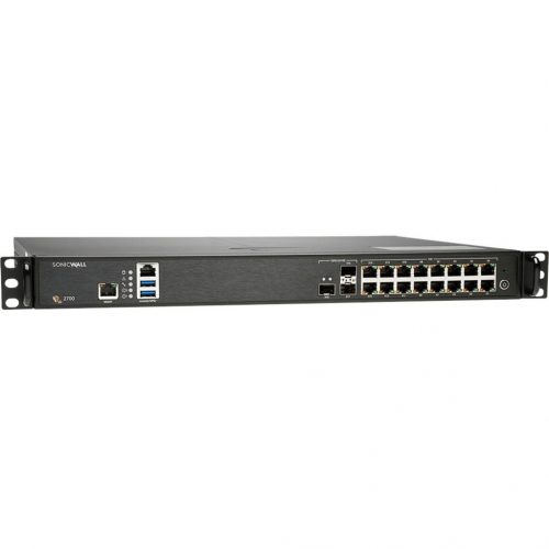 SonicWall  NSA 2700 Network Security/Firewall Appliance16 Port10/100/1000Base-T, 10GBase-X10 Gigabit EthernetDES, 3DES, MD5, SHA-… 02-SSC-4324