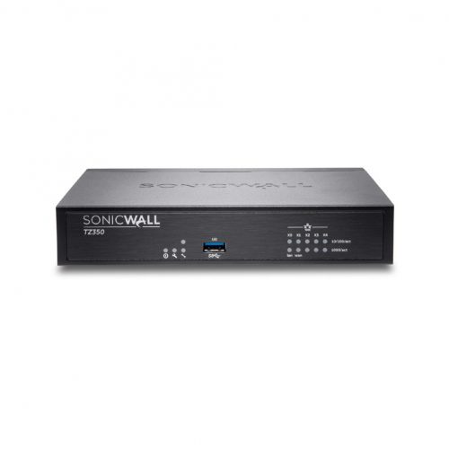 SonicWall  TZ350 Network Security/Firewall Appliance5 Port10/100/1000Base-TGigabit EthernetWireless LAN IEEE 802.11acDES, 3DES… 02-SSC-4464