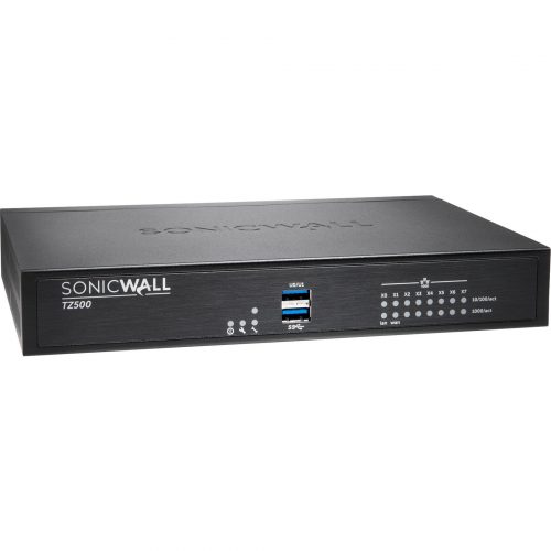 SonicWall  TZ500 High Availability Firewall8 Port10/100/1000Base-TGigabit EthernetDES, AES (128-bit), AES (192-bit), AES (256-bit… 02-SSC-4812
