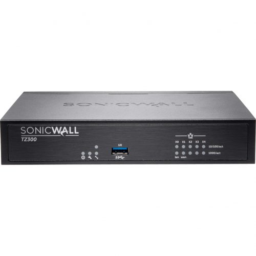 SonicWall  TZ300 Network Security/Firewall Appliance5 Port10/100/1000Base-TGigabit EthernetDES, AES (128-bit), AES (192-bit), AES… 02-SSC-4834