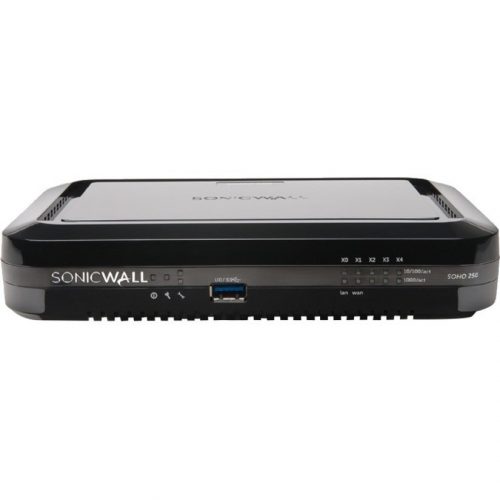 SonicWall  SOHO 250 Network Security/Firewall Appliance5 Port1000Base-TGigabit EthernetWireless LAN IEEE 802.11a/b/g/nDES, 3DE… 02-SSC-5633