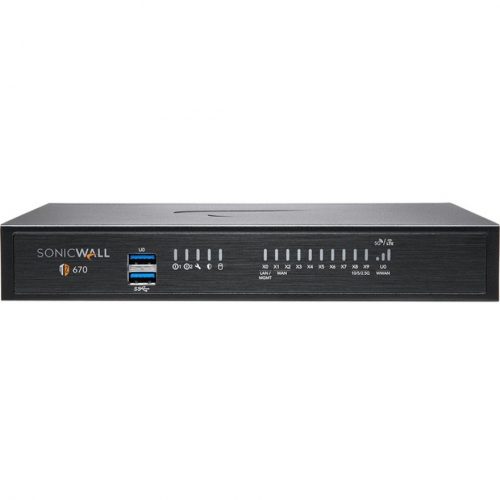 SonicWall TZ670 Secure Upgrade Plus – Appliance and Advanced Protection Services Suite, 2 Years