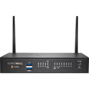 SonicWall  TZ370W Network Security/Firewall Appliance8 Port10/100/1000Base-TGigabit EthernetWireless LAN IEEE 802.11acDES, 3DE… 02-SSC-6445