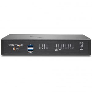 SonicWall  TZ270 High Availability Firewall8 Port10/100/1000Base-TGigabit EthernetDES, 3DES, MD5, SHA-1, AES (128-bit), AES (192-… 02-SSC-6447
