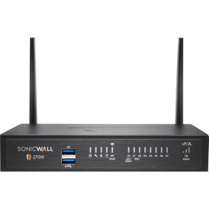 SonicWall  TZ270W Network Security/Firewall Appliance8 Port10/100/1000Base-TGigabit EthernetWireless LAN IEEE 802.11acDES, 3DE… 02-SSC-6449