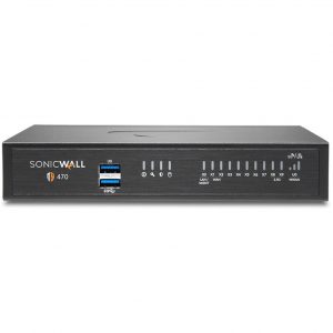 SonicWall  TZ470 Network Security/Firewall Appliance8 Port10/100/1000Base-T2.5 Gigabit EthernetDES, 3DES, MD5, SHA-1, AES (128-bi… 02-SSC-6797