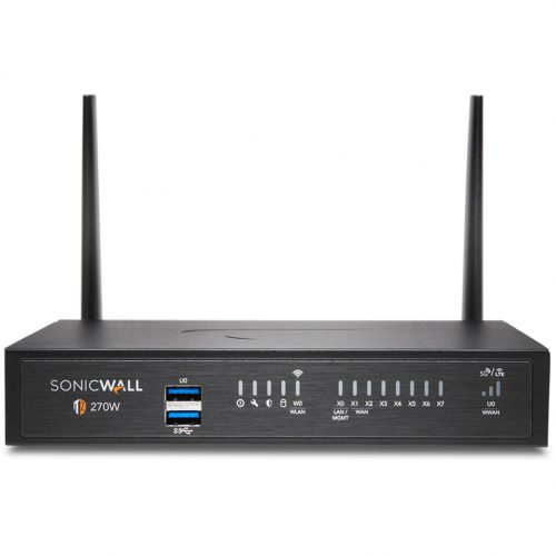 SonicWall  TZ270W Network Security/Firewall Appliance8 Port10/100/1000Base-TGigabit EthernetWireless LAN IEEE 802.11acDES, 3DE… 02-SSC-6848