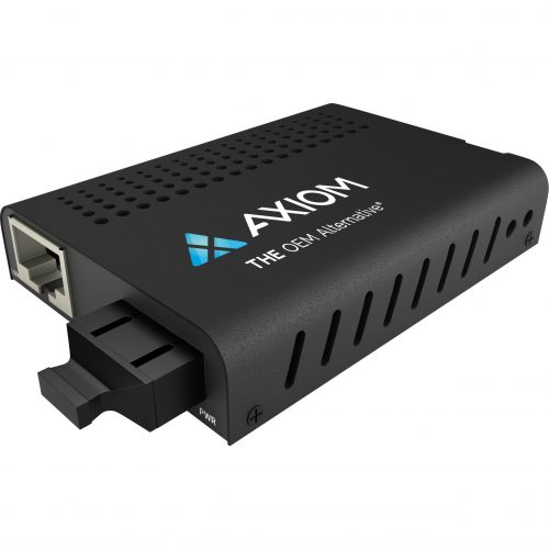 AXIOM NETWORK ADAPTERS  Transceiver/Media Converter1 x  (RJ-45)1 x SC PortsMulti-modeGigabit Ethernet1000Base-SX, 10/100/1000Base-TX MC03-M8S05-AX