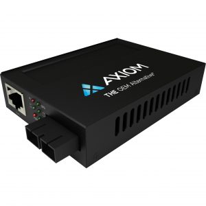 AXIOM NETWORK ADAPTERS  100Mbs POE RJ45 to 100BASE-FX Fiber Media ConverterMMF, SC, 2km, 1310nm (RJ-45)1x PoE (RJ-45) Ports1 x SC Port… MCP31-F1-M3S2-AX