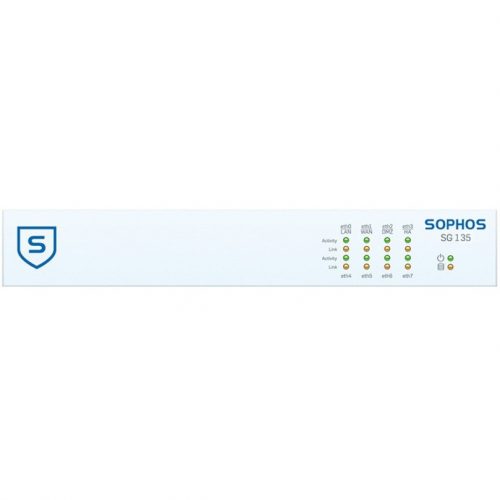 Sophos  SG 135 Network Security/Firewall Appliance8 Port1000Base-TGigabit Ethernet8 x RJ-451UDesktop, Rack-mountable SP1D23SUPK