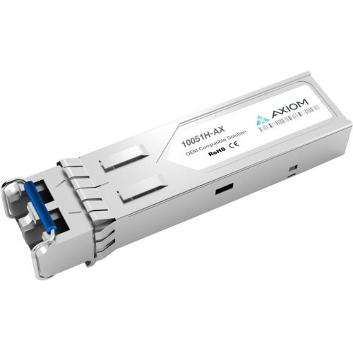 Axiom Memory Solutions  1000BASE-SX SFP Transceiver for Extreme10051HFor Optical Network, Data Networking1 x 1000Base-SXOptical Fiber128 MB/s Gig… 10051H-AX