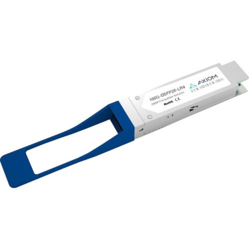 Axiom Memory Solutions  100GBASE-LR4 QSFP28 Transceiver for Brocade100G-QSFP28-LR4-10KM100% Brocade Compatible 100GBASE-LR4 QSFP28 100G-QSFP28-LR4-10KM-AX