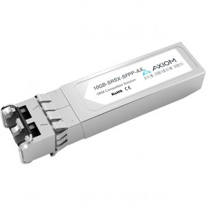 Axiom Memory Solutions  10GBASE-SR/1000BASE-SX Dual Rate SFP+ Transceiver for Extreme100% Extreme Compatible 10GBASE-SR SFP+ 10GB-SRSX-SFPP-AX