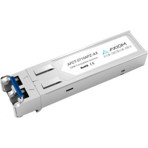 Axiom Memory Solutions  1000BASE-LX Industrial Temp SFP Transceiver for AvagoAFCT-5710APZFor Optical Network, Data Networking1 x 1000Base-LX Netw… AFCT-5710APZ-AX