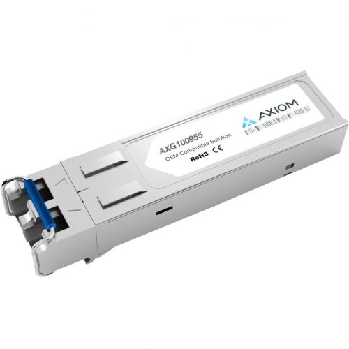 Axiom Memory Solutions  1000BASE-SX SFP TransceiverTAA CompliantFor Optical Network, Data Networking1 x 1000Base-SX NetworkOptical FiberGigabit Ethe… AXG100955