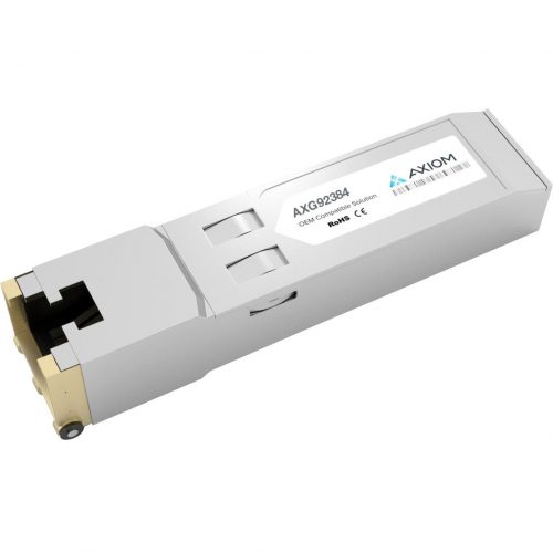 Axiom Memory Solutions  1000BASE-T SFP Transceiver for JuniperEX-SFP-1GE-TTAA Compliant100% Juniper Compatible 1000BASE-T SFP AXG92384