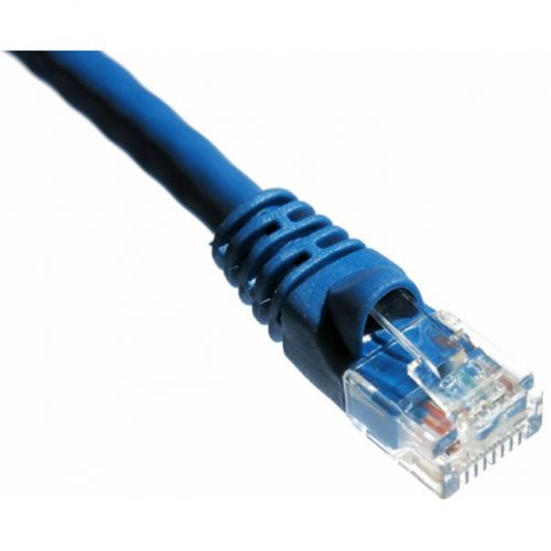 Axiom Memory Solutions  1FT CAT5E 350mhz Patch Cable Molded Boot (Blue)TAA Compliant1 ft Category 5e Network Cable for Network DeviceFirst End: 1 x RJ-4… AXG94055