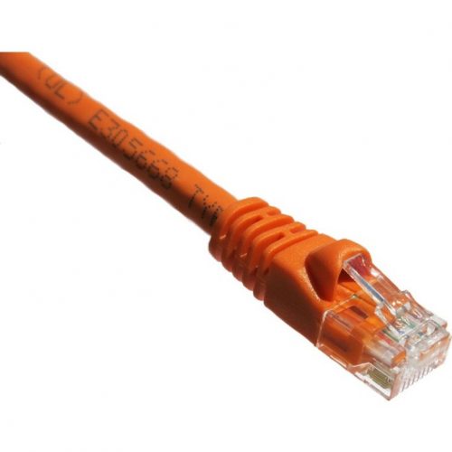 Axiom Memory Solutions  1FT CAT5E 350mhz Patch Cable Molded Boot (Orange)TAA Compliant1 ft Category 5e Network Cable for Network DeviceFirst End: 1 x RJ… AXG94058