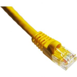 Axiom Memory Solutions  5FT CAT5E 350mhz Patch Cable Molded Boot (Yellow)TAA Compliant5 ft Category 5e Network Cable for Network DeviceFirst End: 1 x RJ… AXG94086