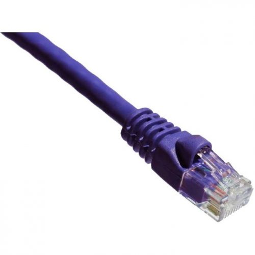 Axiom Memory Solutions  7FT CAT5E 350mhz Patch Cable Molded Boot (Purple)TAA Compliant7 ft Category 5e Network Cable for Network DeviceFirst End: 1 x RJ… AXG94091