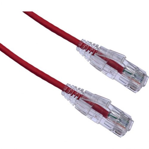 Axiom Memory Solutions  90FT CAT6A BENDnFLEX Ultra-Thin Snagless Patch Cable 650mhz (Red)90 ft Category 6a Network Cable for Network DeviceFirst End:… C6ABFSB-R90-AX