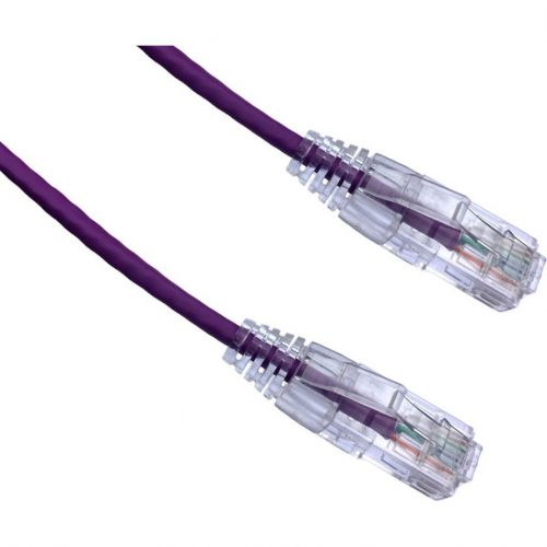Axiom Memory Solutions  1FT CAT6 BENDnFLEX Ultra-Thin Snagless Patch Cable 550mhz (Purple)1 ft Category 6 Network Cable for Network DeviceFirst End: 1… C6BFSB-P1-AX