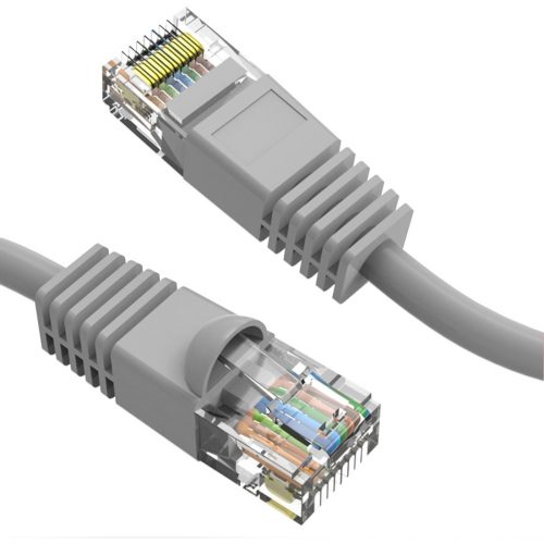 Axiom Memory Solutions  35FT CAT6 UTP 550mhz Patch Cable Snagless Molded Boot (Gray)35 ft Category 6 Network Cable for Media Converter, Router, Switch, Pat… C6MB-G35-AX