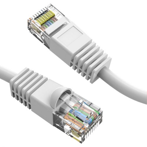 Axiom Memory Solutions  50FT CAT6 550mhz Patch Cable Molded Boot (White)Category 6 for Network DevicePatch Cable50 ft1 x RJ-45 Male Network1 x… C6MB-W50-AX