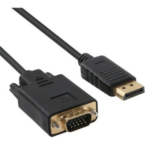 Axiom Memory Solutions  DisplayPort Male to VGA Male Adapter Cable 6ft6 ft DisplayPort/VGA A/V Cable for Monitor, Projector, Desktop Computer, Notebook, A… DPMVGAM06-AX