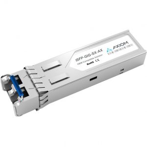 Axiom Memory Solutions  1000BASE-SX SFP Transceiver for AlcateliSFP-GIG-SXFor Optical Network, Data Networking NetworkOptical Fiber850 nmMulti-… ISFP-GIG-SX-AX