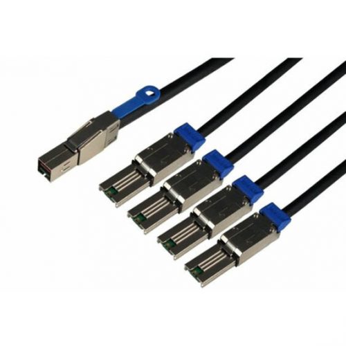 Axiom Memory Solutions  Mini-SAS High Density to 4×1 Mini-SAS Cable HP Compatible 2mK2R09A6.56 ft Mini-SAS Data Transfer Cable for Network DeviceFirst… K2R09A-AX