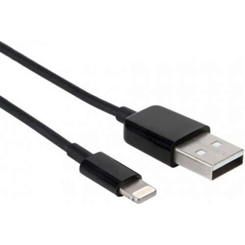 Axiom Memory Solutions  Lightning to USB-A M/M Adapter CableBlack 6ft6 ft Lightning/USB Data Transfer Cable for iPhone, iPad, iPod, Computer, iPad Pr… LGMUSBAMK06-AX