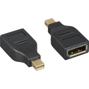 Axiom Memory Solutions  Mini DisplayPort Male to DisplayPort Female AdapterMDPMDPF-AXMini DisplayPort Digital Audio/Video Male1 x DisplayPort Digital… MDPMDPF-AX