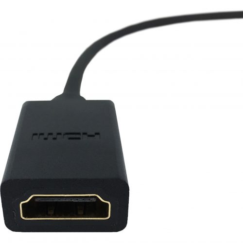 Axiom Memory Solutions  Micro HDMI Male to HDMI Link Female AdapterHDMI/Micro HDMI A/V Cable for Audio/Video Device, Smartphone, HDTV, Projector, Tablet… MHDMIMHDMIF-AX