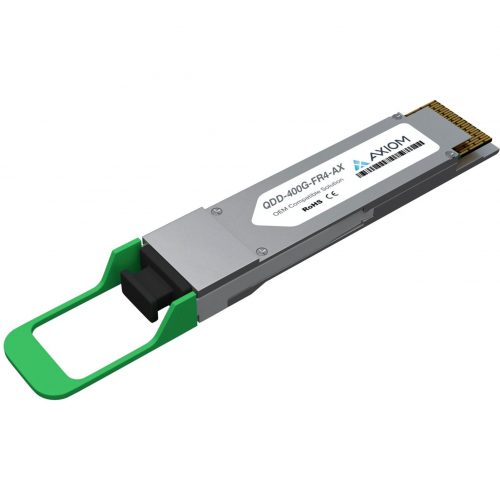 Axiom Memory Solutions  400GBASE-FR4 QSFP-DD Transceiver for JuniperQDD-400G-FR4For Optical Network, Data Networking1 x 400GBase-FR4 NetworkOp… QDD-400G-FR4-AX