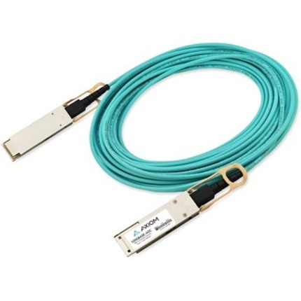 Axiom Memory Solutions  100GBASE-AOC QSFP28 Active Optical Cable Cisco Compatible 15m49.21 ft Fiber Optic Network Cable for Network DeviceFirst… QSFP-100G-AOC15M-AX