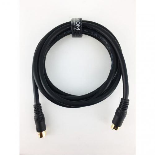 Axiom Memory Solutions  S-Video Cable M/M 6ft6 ft S-Video Video Cable for Video Device, Camcorder, VCR, Satellite Receiver, DVD Player, TV, Notebook, PCFi… SVMM06-AX